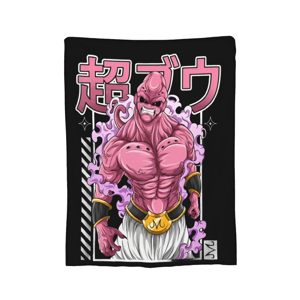 DBZ Knitted Blanket Flannel Super Saiyan Super Warm Throw Blanket for Car Sofa Couch Bedroom Quilt