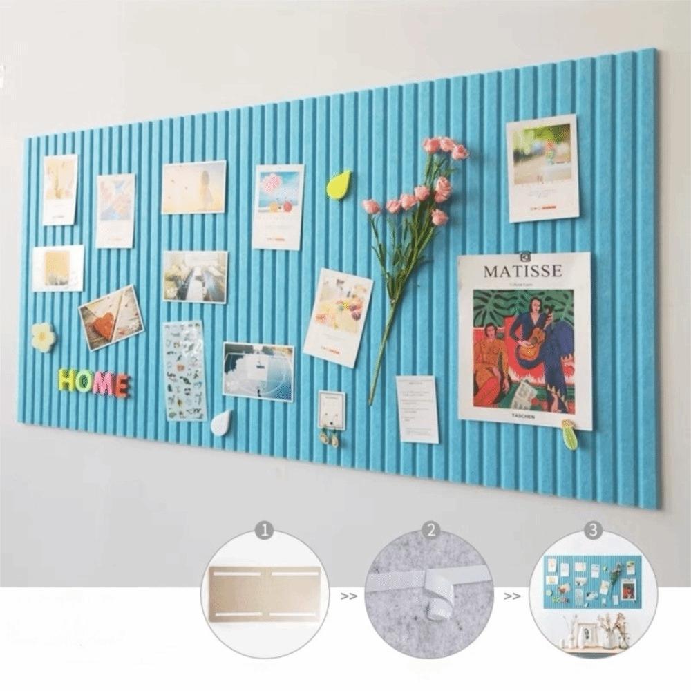 Lightweight DIY Felt Wall Stickers Self-Adhesive 40x60cm Photo Display Board No Drill Felt Bulletin Board Gallery Wall