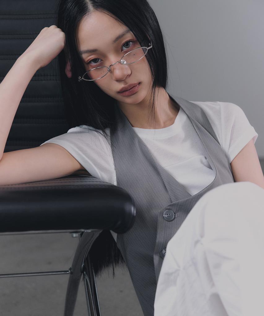 Geulouhaideu Milan Wave Shirring T-Shirt [Short Sleeve/Long Sleeve]