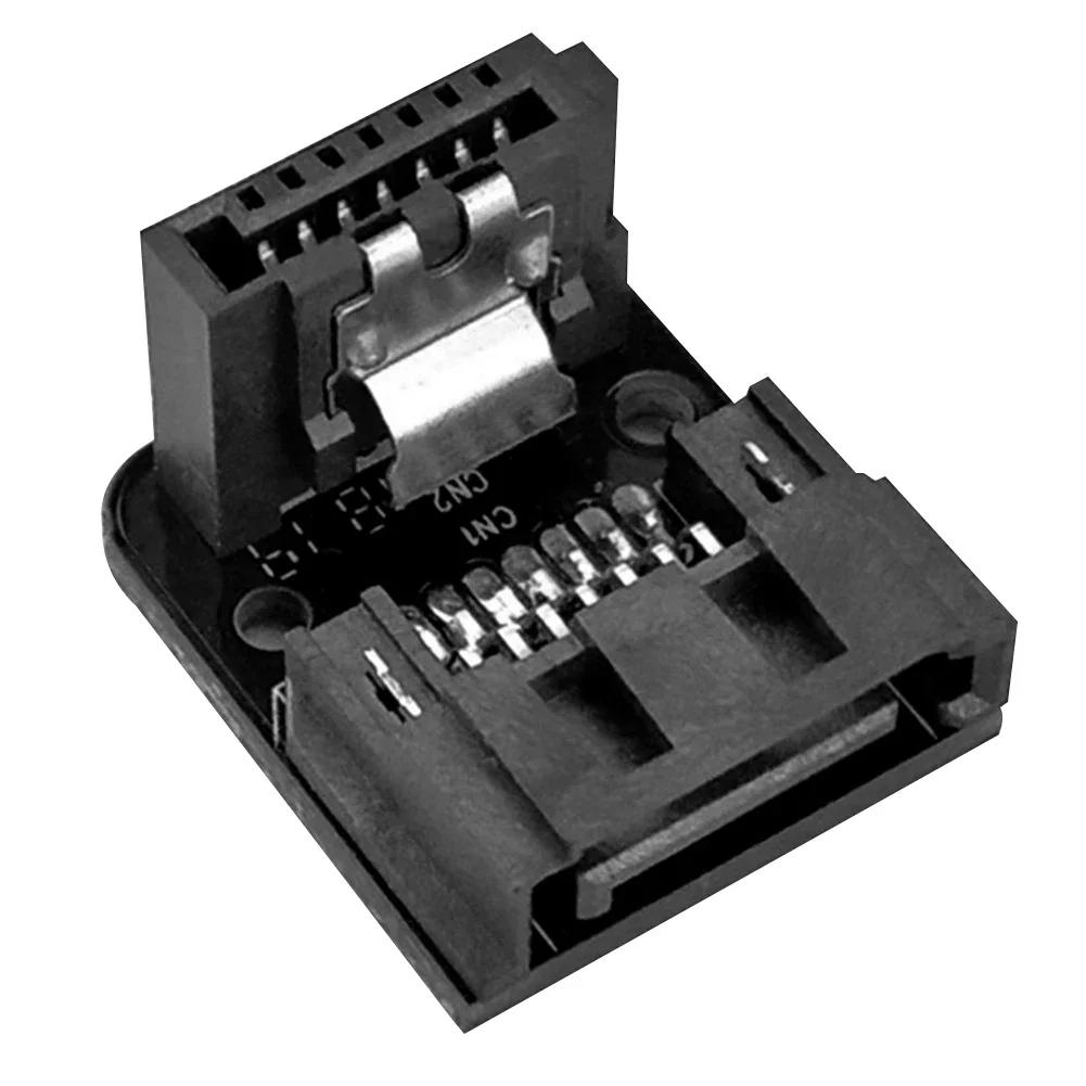 

SATA 7Pin Female To Male Adapter SATA 7Pin Adapter Up /Down 90 Degree SATA Adapter Mainboard Motherboard for Desktops SSD HDD