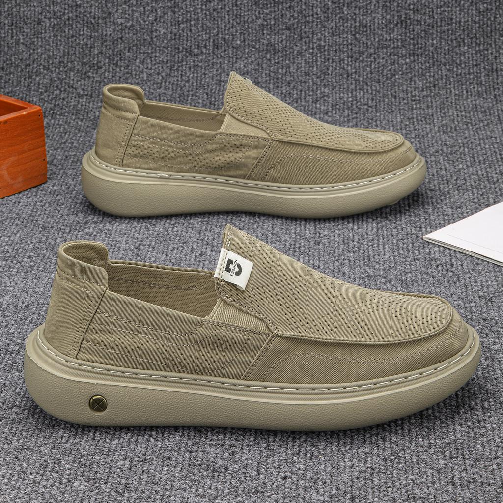 Labor Insurance Summer Breathable Canvas Board Shoes Casual Dad Cloth Shoes