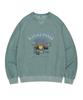 WACKY WILLY Washed One-Point Sweatshirt Green