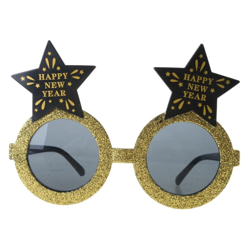 Happy New Year Glasses Party Dress-up Eyeglasses New Year Party Costume Accessories for Kids Boys Girls Christmas Party