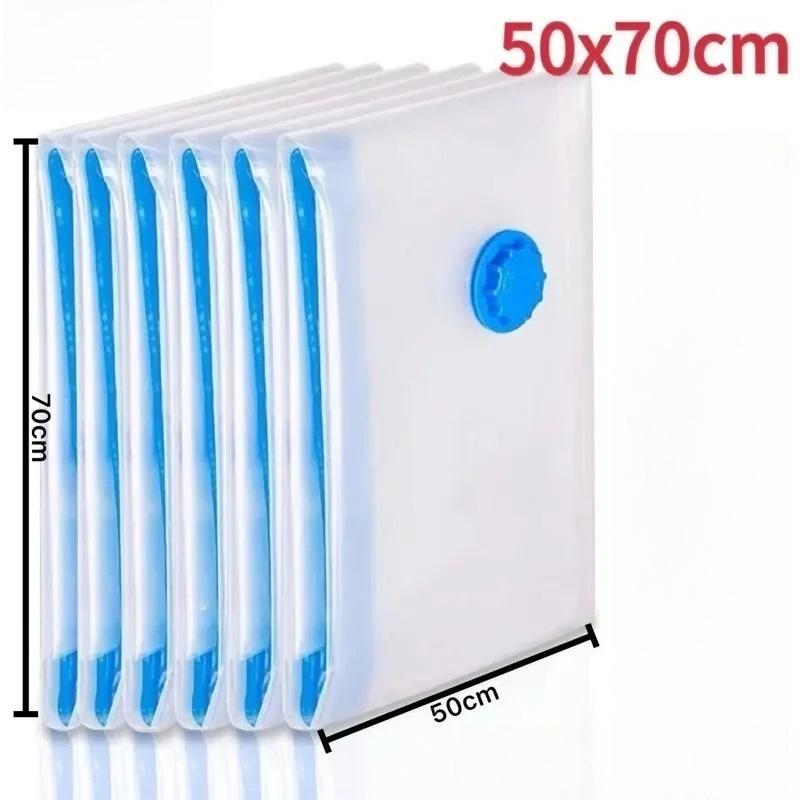 3/6Packs Travel Compression Bags, Travel Essentials Vacuum Storage Bags Space Saving Bags for Suitcases Organizer For Clothes 4 Sizes