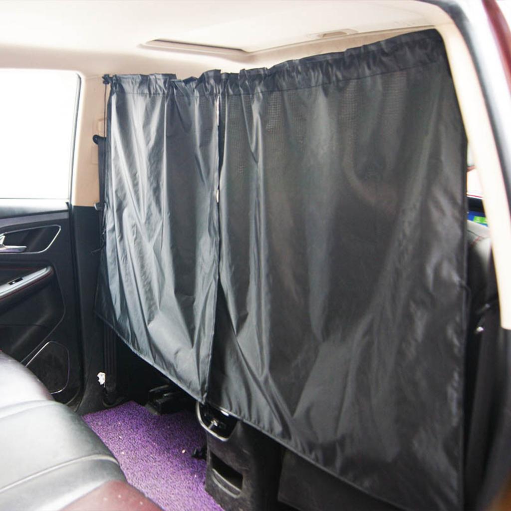 Compact, wear-resistant divided sun shade 1, made of highly resistant materials 1, easy to use and practical with rear window 80 x 54 as a divider cur