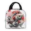Koi Rising Insulated Lunch Bag for Women Office Cooler Thermal Food Box Tote Leakproof Lunch Boxes Container