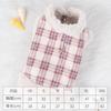 Dog clothes are warm in autumn and winter, and the thick rabbit fur grid can be towed. Teddy Bigbear Small Dog Clothing