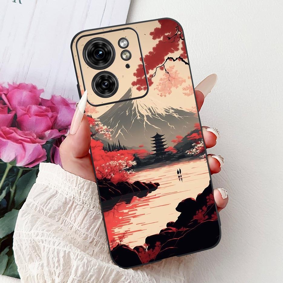 Für Motorola Edge 40 Hülle XT2303-2 Niedliche Katze Löwe Bemalte Abdeckung Weiche TPU Handyhülle Für Motorola Edge 40 Neo Moto Edge40 5G Hülle