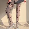Fashionable Black Dot Pantyhose Soft Nylon Stockings Breathable And Practical Hosiery For Office Outfits