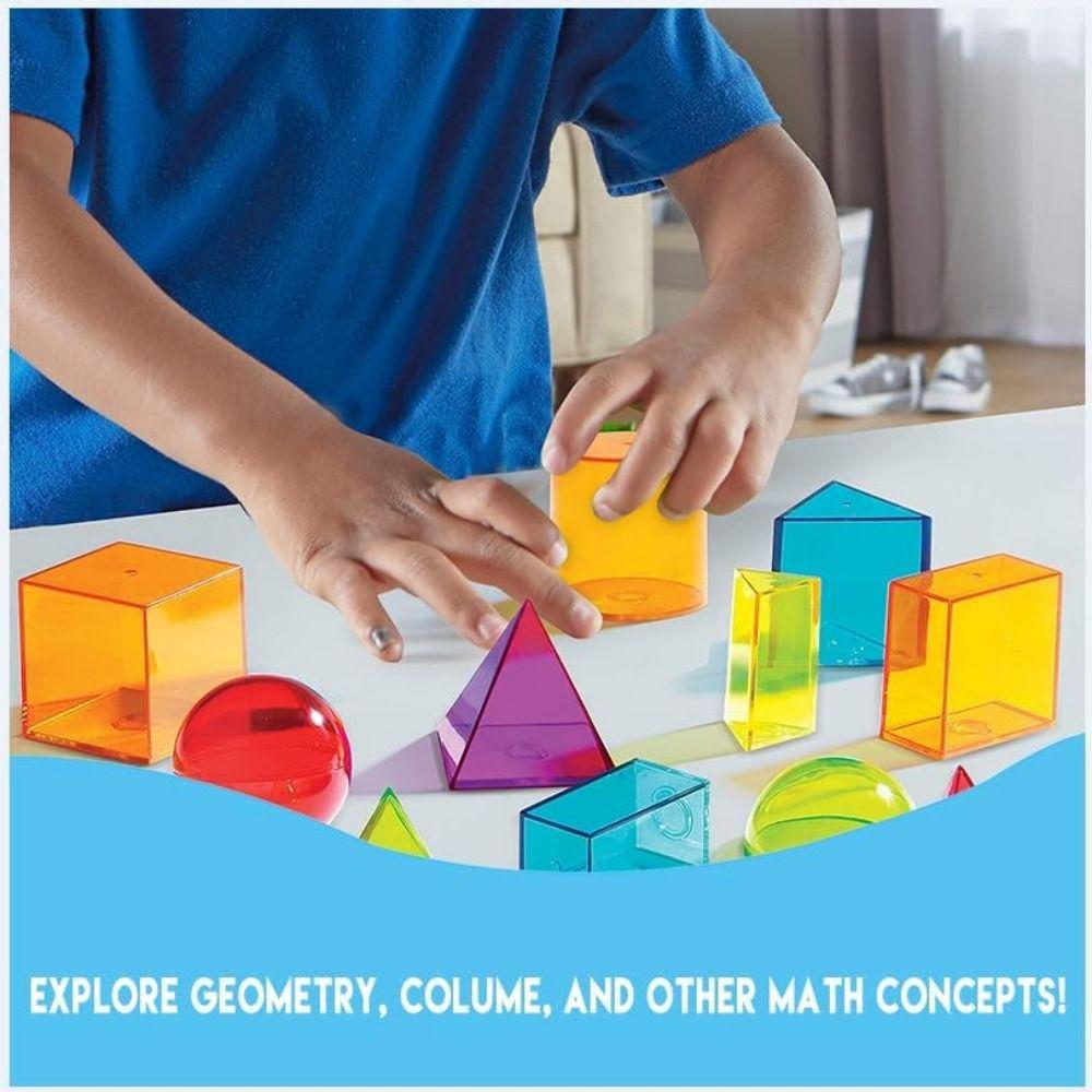 Creative Kid Montessori Toy Translucent Early Education AIDS Montessori Table Toys  Home Playroom