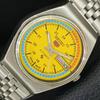 GENUINE VINTAGE SEIKO 5 AUTOMATIC 6309A JAPAN MENS YELLOW DIAL WATCH A708312-1
