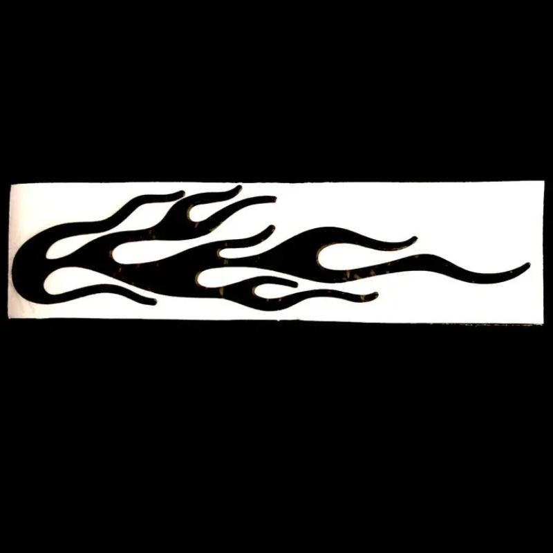 Coda di vento 3D Moto Fiamma Magica Adesivo Decalcomania Emblema Etichetta Badge Decor Decorativo oro Argento Rosso