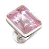Natural Pink Kunzite Gemstone 925 Sterling Silver Jewelry Ring Size 7 ETC-14109
