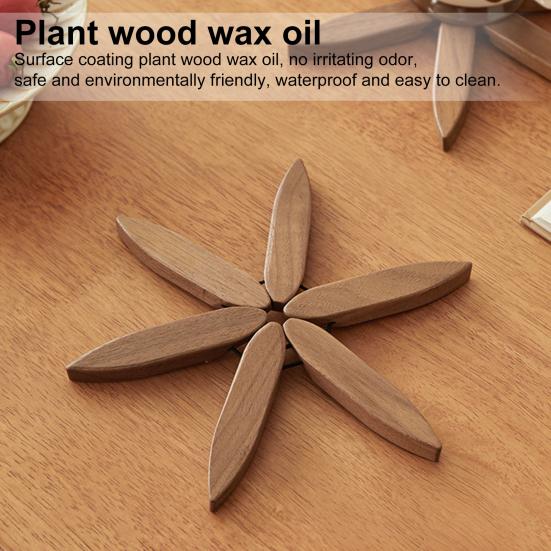 1/3/4/5 ks Ořechové dřevěné podložky se stojanem Žáruvzdorné podložky na hrnce Pánve Design tvaru vánočního stromku Podložky podložky do kuchyně Dekorace stolu Dárek