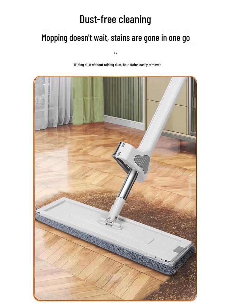 Automatic Hand-Free Water Absorption Mop with Glue Cotton for Floor Cleaning