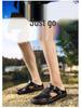 2025 Men's Toe-Loop Leather Sandals: Casual, Breathable Dual-Use Summer Sports Shoes