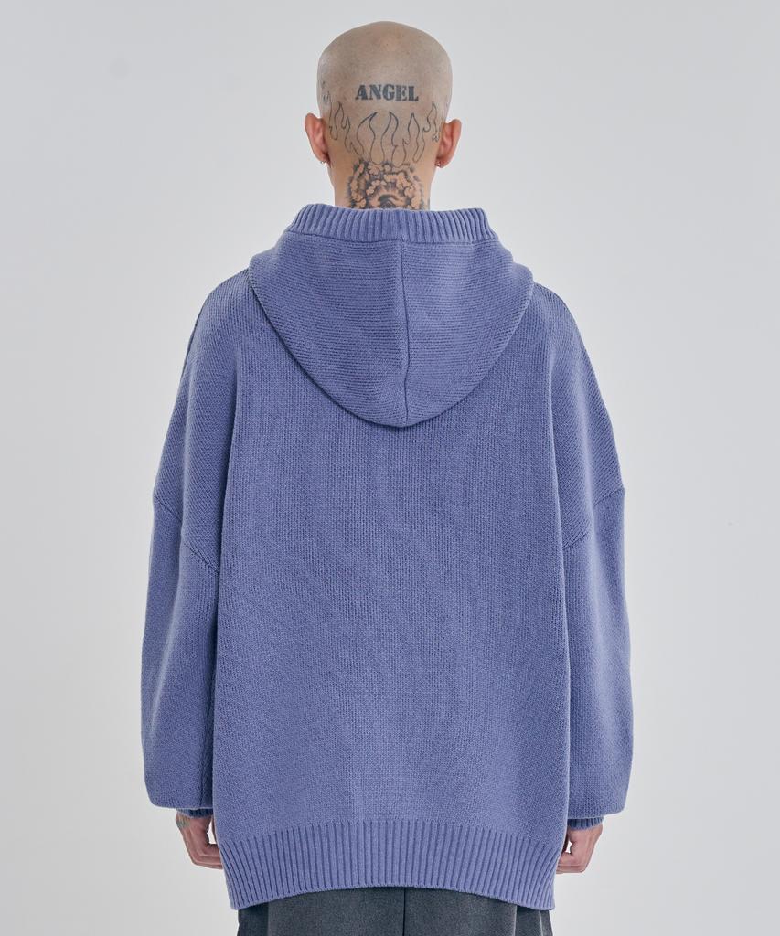 AJOBYAJO [Pba] Dbof Wool Knit Hoodie [Lilac]