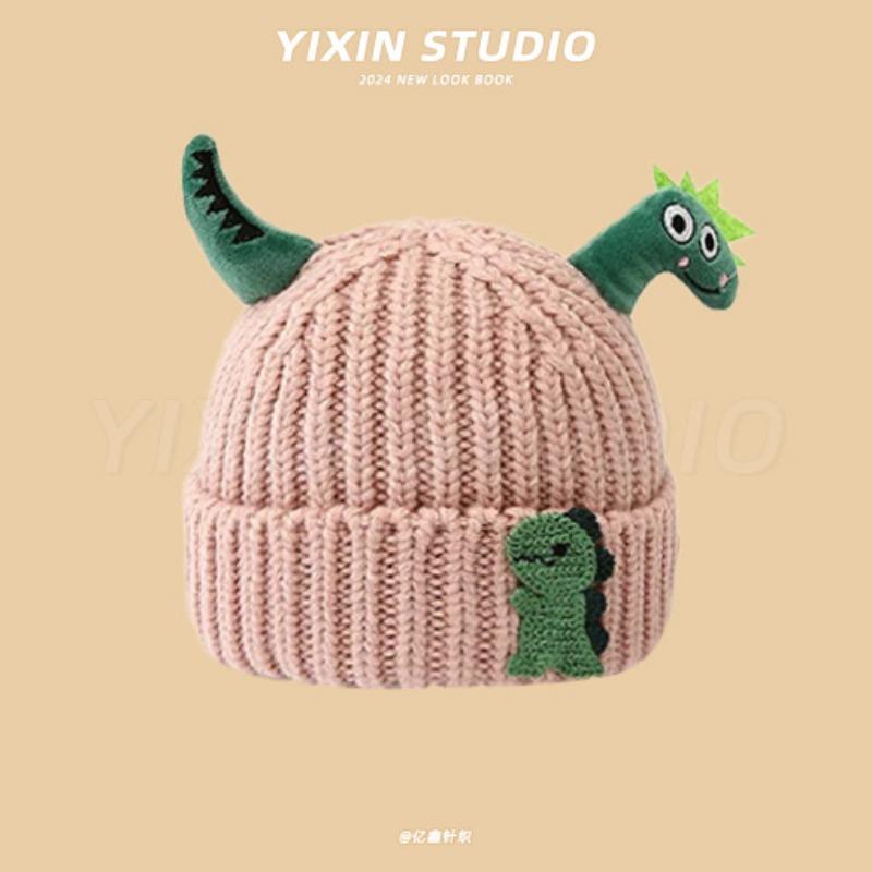 Autumn and Winter Boys and Girls Children's Hats Baby Hats Cute Cartoon Bears Plush Hats Thermal Hats Ear Protectors Knitted Hats