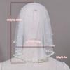 Wedding Pray Scarf Mantilla Veil Delicate Jeweled Pearls for Ladies Mother Wedding Party Headwear Mantilla
