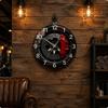 Bremsenscheibe Uhr Erhabene Ziffern Automobil Wand Gedrucktes Styling Heimdekoration 250*250*3mm