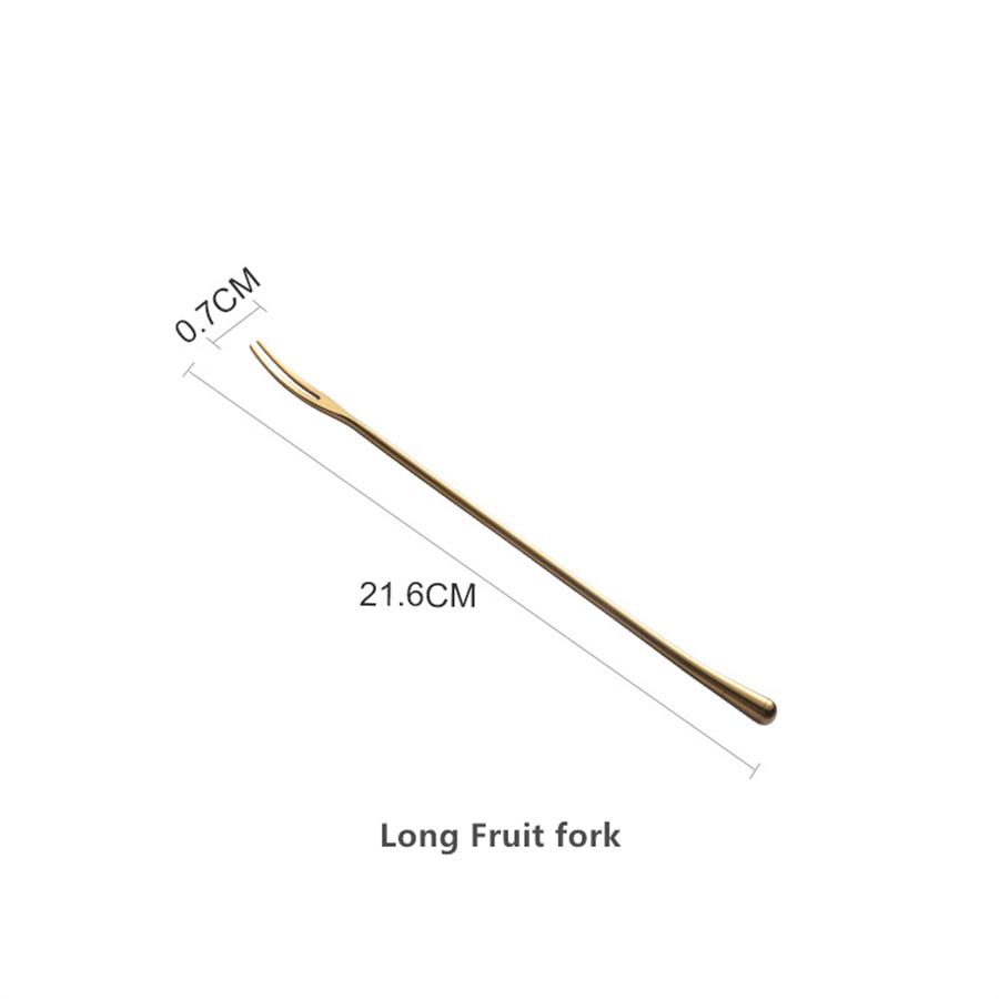 304 Stainless Steel Mirror Light Luxury High Value Steak Knife Fork And Spoon Three-piece Western-style Tableware Dessert Fork