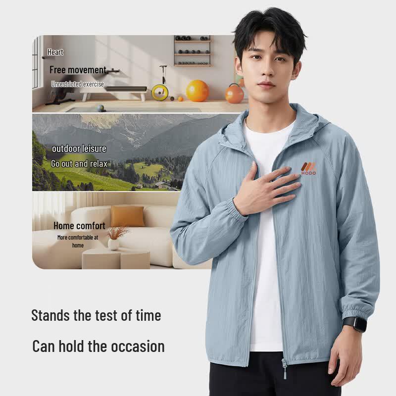 Hodo Men's UPF50+ Sun Protection Hoodie Jacket