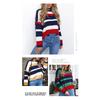 Women S Loose Fit Striped Knit Pullover Casual Sweater