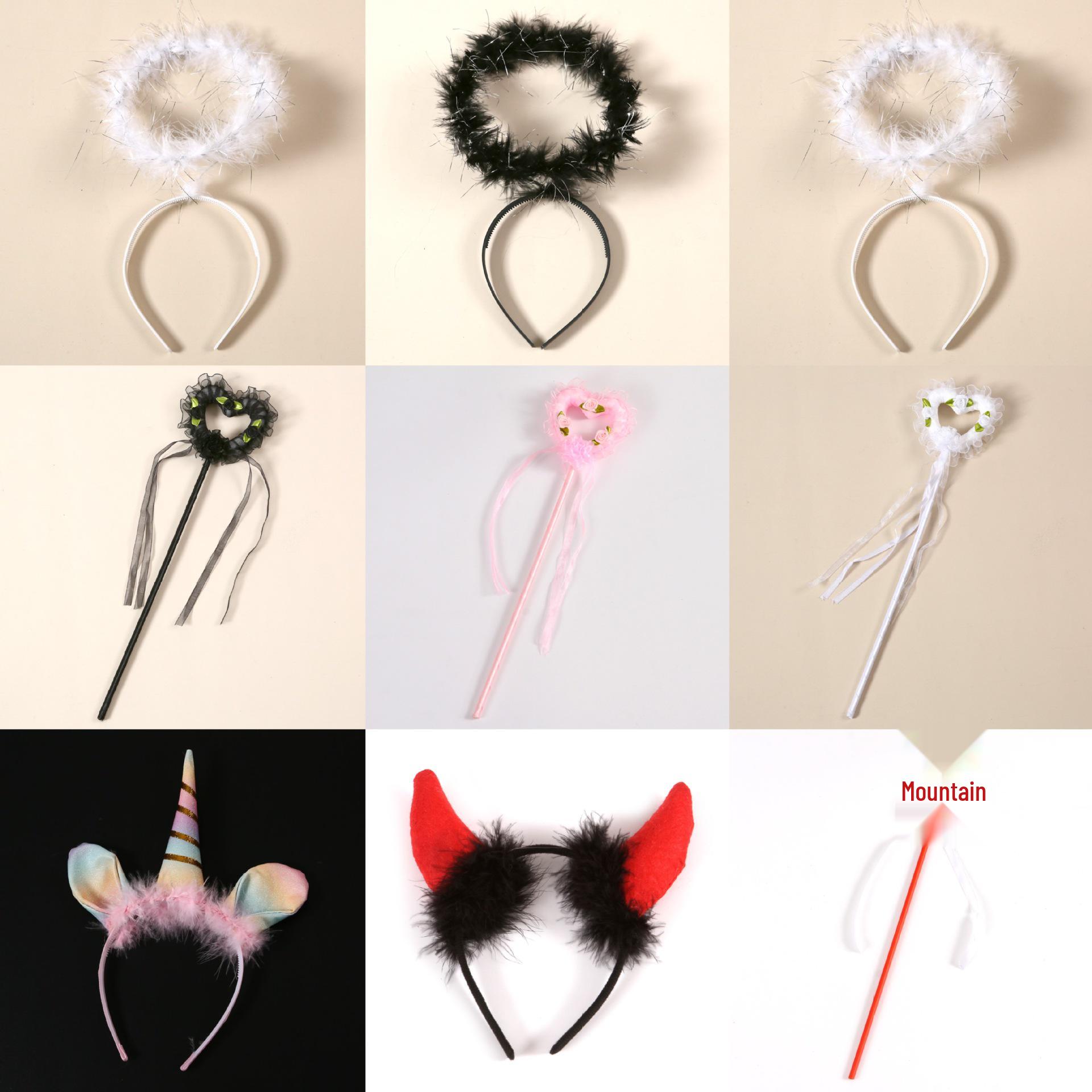 June 1st Magic Peach Heart Wand & Halo Headband Set - Children s Day Gift