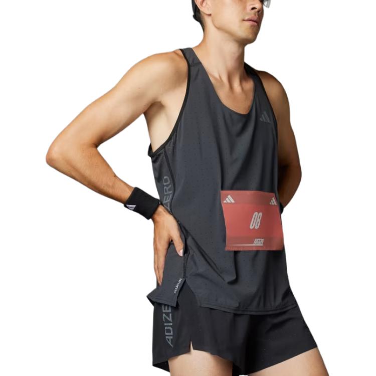 adidas Adizero Running Split Shorts Men Bottoms Black IK9720