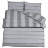 VidaXL Duvet Cover Set Grey 140x200 Cm Cotton 136443