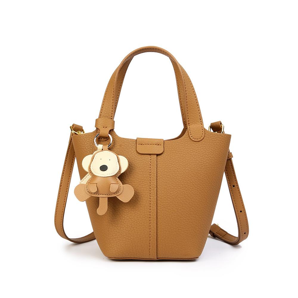 Handbag, Commuter Basket Bag, Versatile Casual Shoulder Sling Bag, Bucket Bag