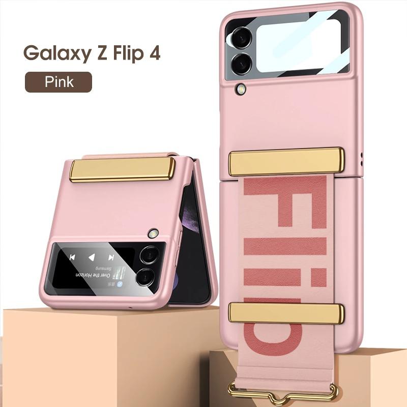 Matné puzdro držiaka na zápästie Predná obrazovka s fóliou pre Samsung Galaxy Z Flip 6 5 4 3 5G Flip 5 Flip 6 Flip 5 Skladací kryt náramku