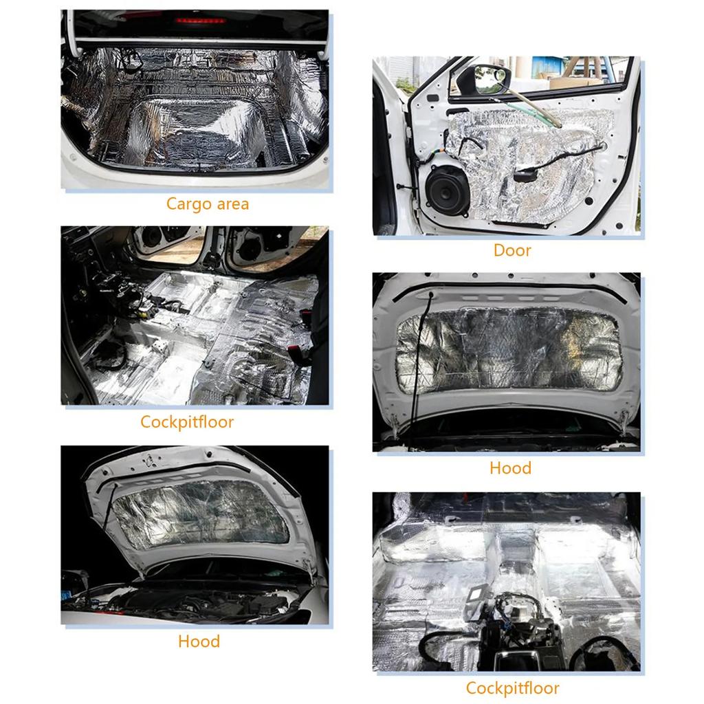 50x200cm 5/10mm Car Acoustic Thermal Sound Deadener Mat Sound Proof Wall Panels Auto Deadening Noise Insulation Mats For Cars