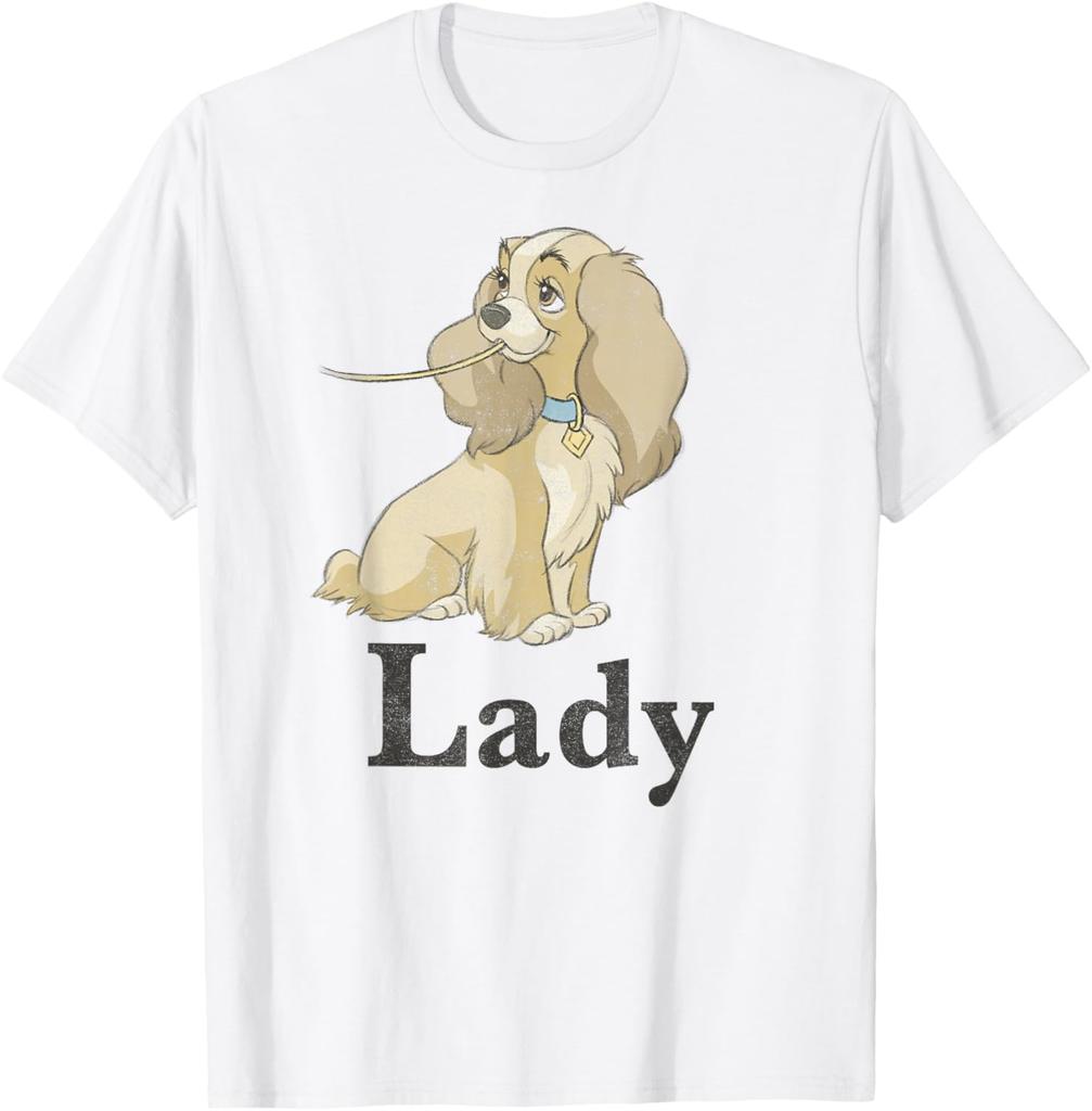 Hot Fashion Unisex Lady and The Tramp Spaghetti Lady Couples T-Shirt S-4XL Four Seasons Gift