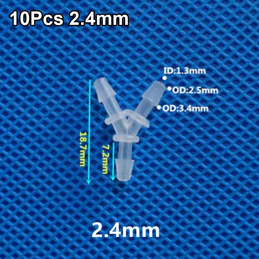 

10 шт. PP PE 3-ходовой соединительный пластиковый шланговый фитинг для аквариума 10Pcs 2.4mm