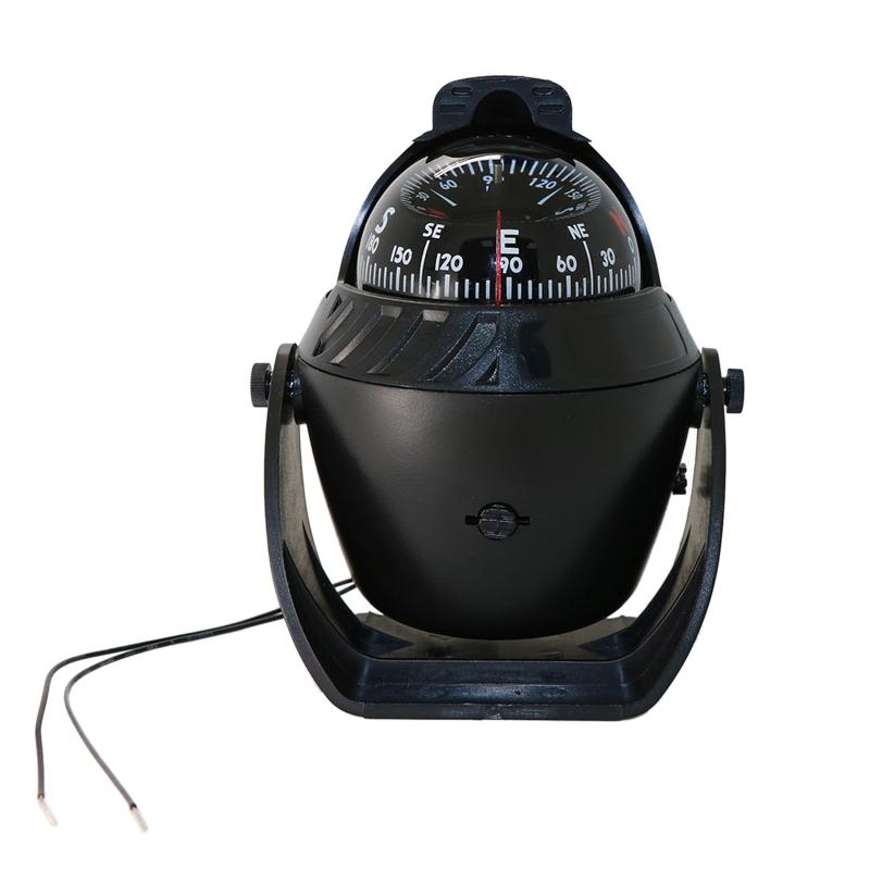 lC760 Sea Navy Marine Boat Electronic Ship Vehicle Car Navigation Compass High Precision Positioning LED Night Light