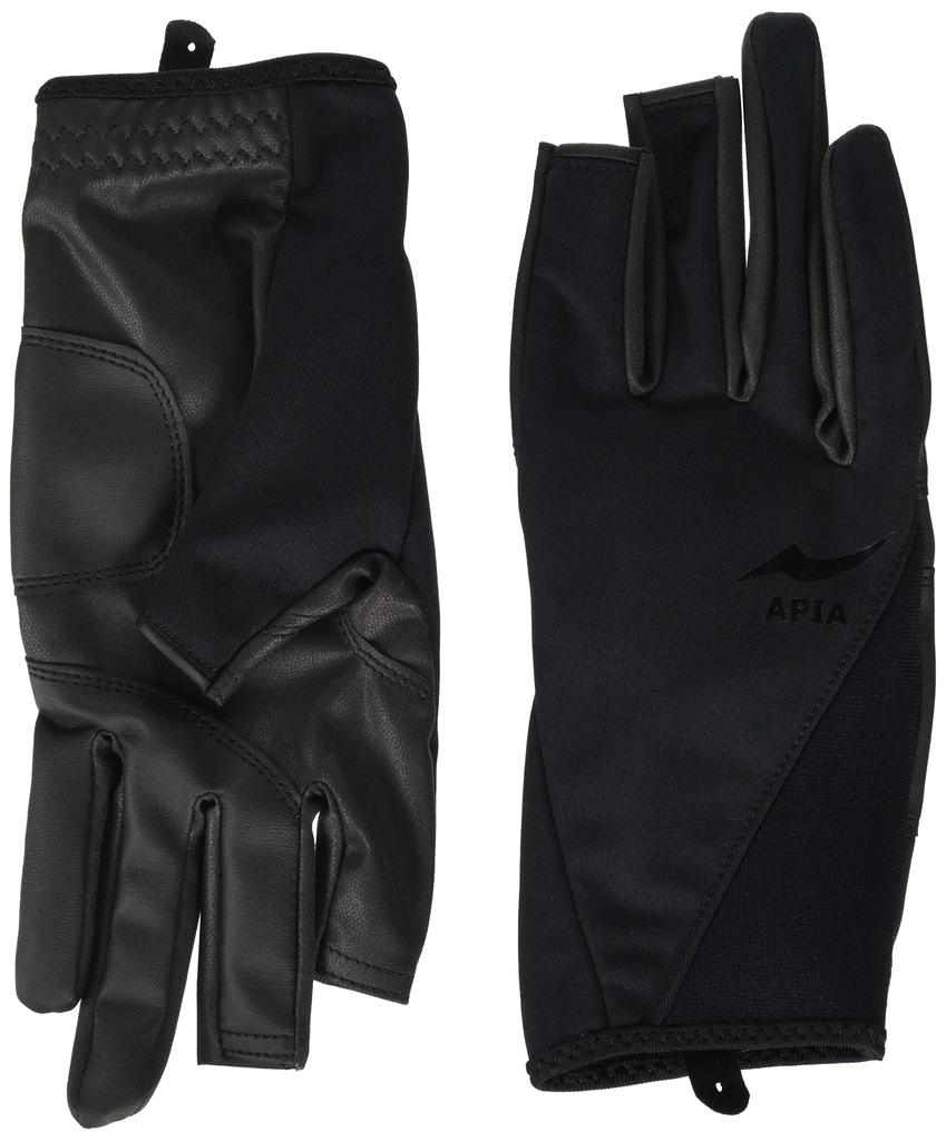 Apia APIA Finger Cut Black x Black M Gloves/AW