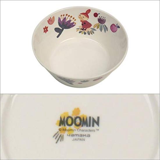 Yamaka Shoten MOOMIN Bowls and Microwave Moomin Nordic Day Wedding Made In "Herbarium" Plates, Approx. 13.5cm Diameter, Pair, Safe, Merchandise,