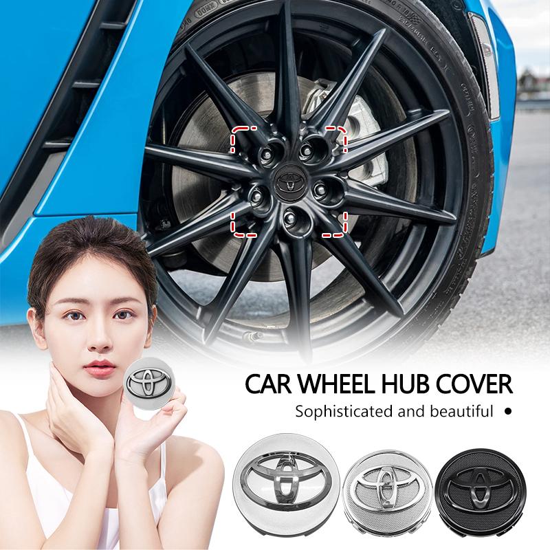 4Pcs/set 56/60mm Toyota Hub Caps Car Wheel Center Caps for Toyota Prius CHR Auris Rav4 Prado Fortuner Corolla Yaris Camry