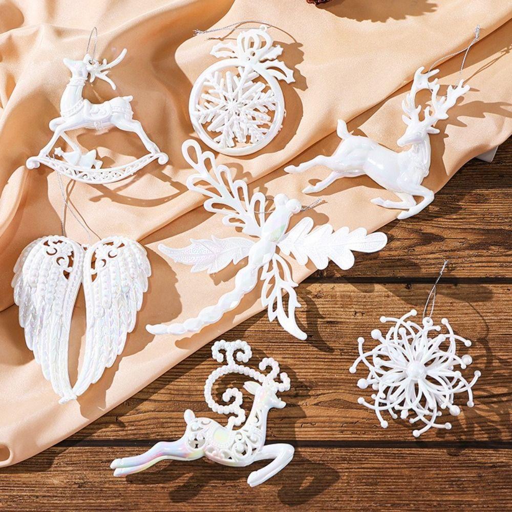 Neue Kunststoff-Weihnachtskristall-Anhänger Funkelnde DIY-Kristall-Hänge-Weihnachtsbaumschmuck Weihnachtsdekorationen