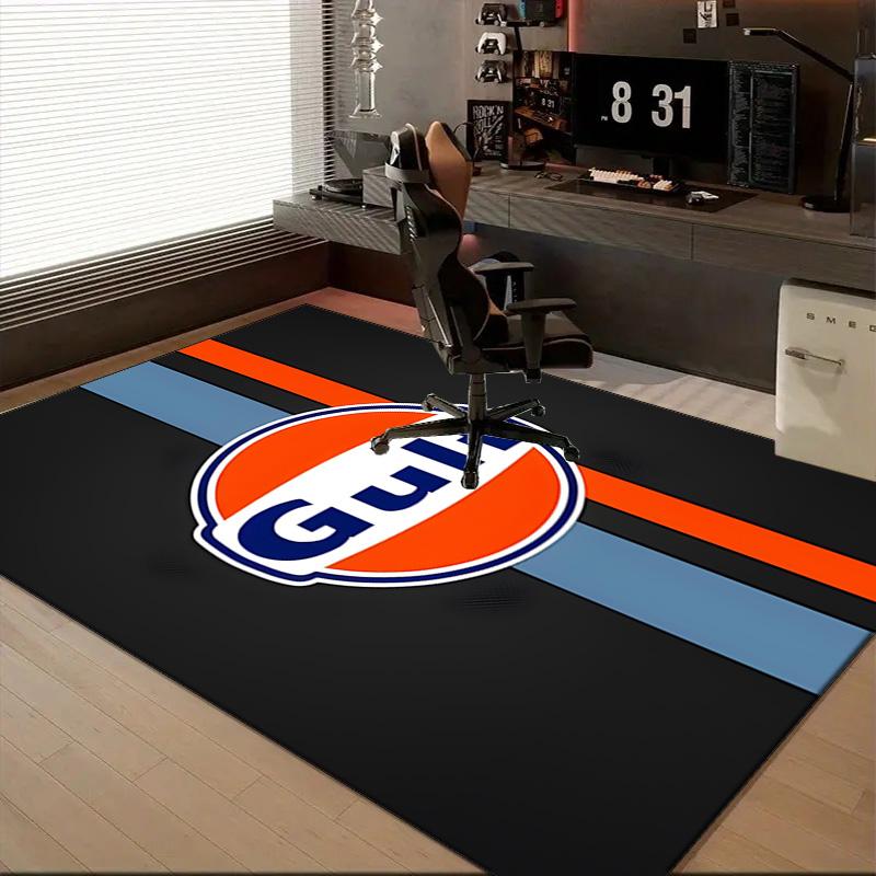 1PC Gulf Car Rug for Livingroom,Bedroom, Palyroom, Chair Rug, Area rug, Game Carpet, Large Size Rug Fan Christmas gift