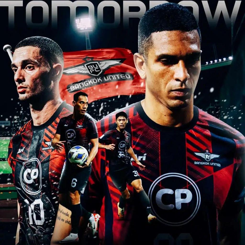 Thailand Football League SOCCER Football Club FC United TEAM JERSEY SHIRT Round neck Unisex Men Women Quick Dry Breathable Short Sleeve Uniform Print