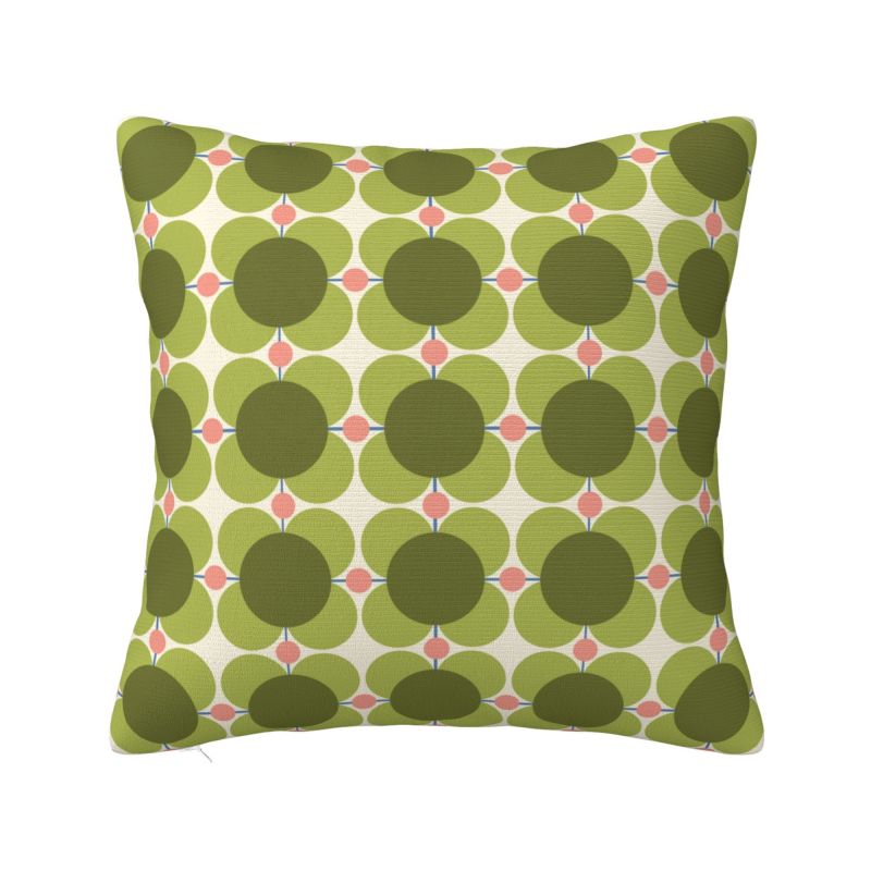 Orla Kiely Fiori Scandinavi Federa Cuscino Arredo Casa Quadrata Poliestere Stampa Double Face