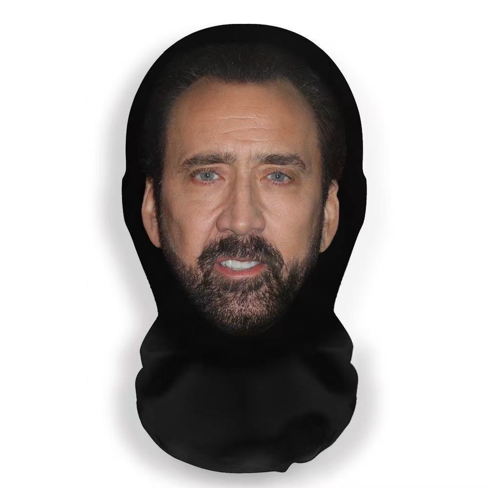 Volledig Gezichtsmasker Michael Jackson Stijl Anime Unisex Stofdicht Fietsen Sjaal, Hoofddeksel Cosplay Rollenspel Rekwisieten mask brown