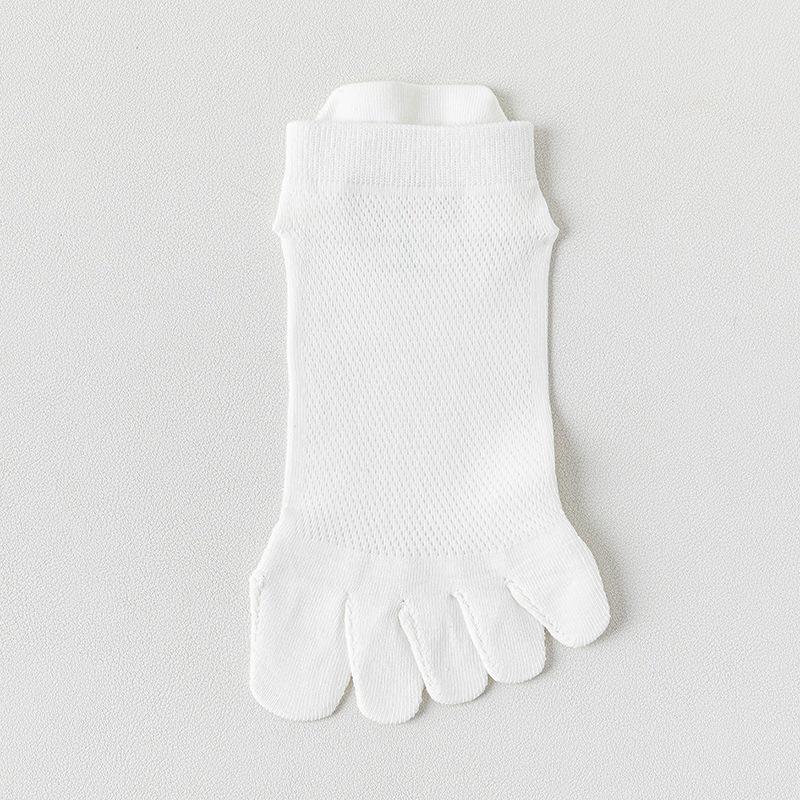 Women's Summer Cotton Mesh Breathable Five-Toe Socks - Antibacterial & Anti-Athlete's Foot