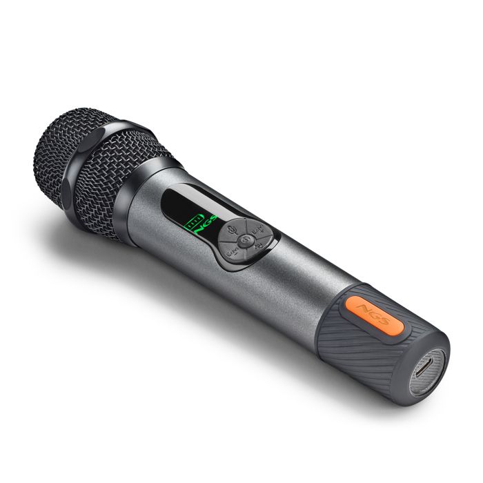 Micro sans fil - NGS - Singer Star - Autonomie 30h - Contrôle volume/écho - Portée 15m