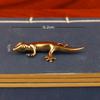Gecko figure home decor Small Ornaments Antique Brass Animal Figurines Tea Pet Desk Decorations Home Decor Accessories