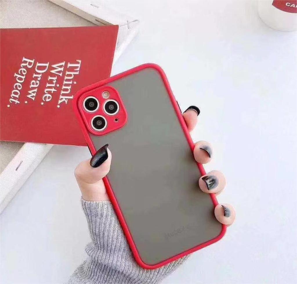 Armor Shockproof Transparent Matte Case For iPhone 11 12 13 Mini 14 15 16 Plus 17 Pro Max 17 Air Skin Feel Bumper Cover