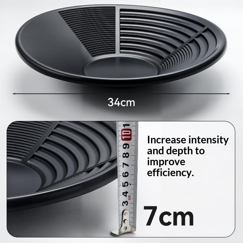 Plastic Gold Pan Large Capacity Riffle Design Gold Mining Prospecting Metal Detect Outdoor Wash Equipment Mining Tools