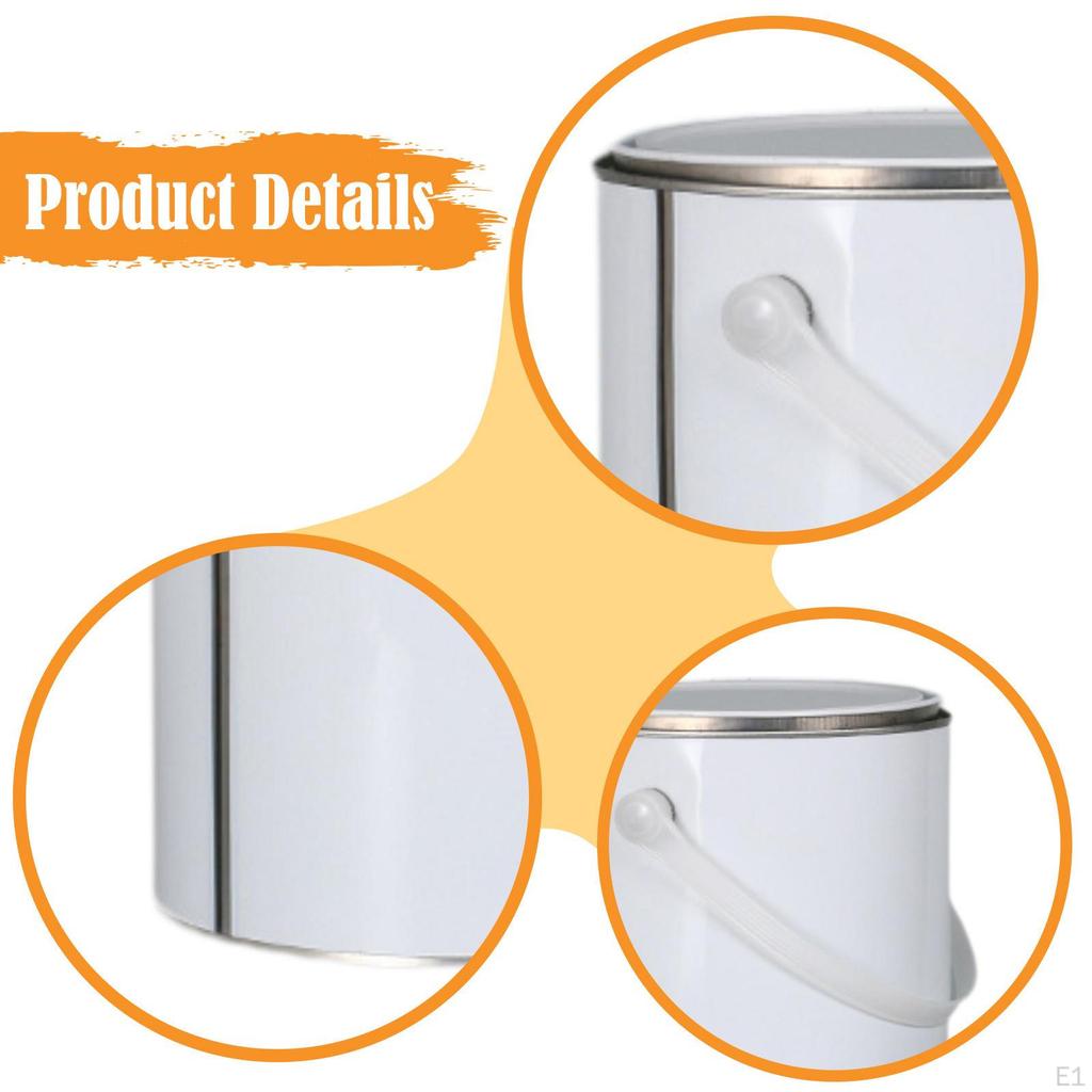 Empty Paint Can Metal Multifunctional Rustproof Iron with Lid Storage Container for Home